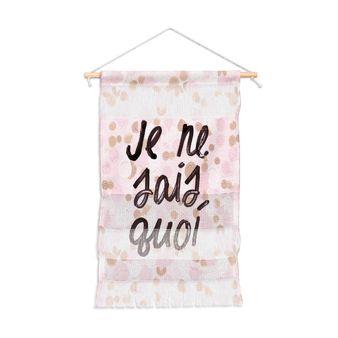 Dash and Ash Je ne sais quoi Pink Wall Hanging Portrait