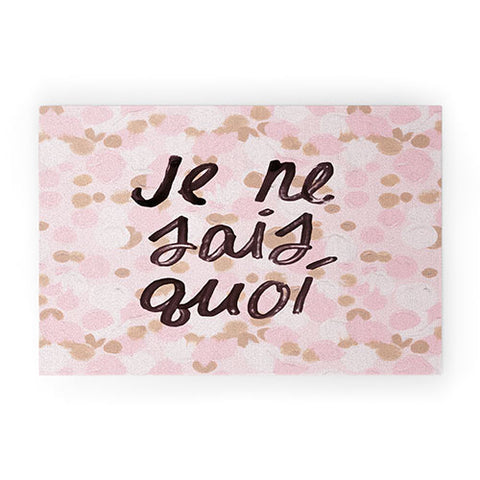 Dash and Ash Je ne sais quoi Pink Welcome Mat