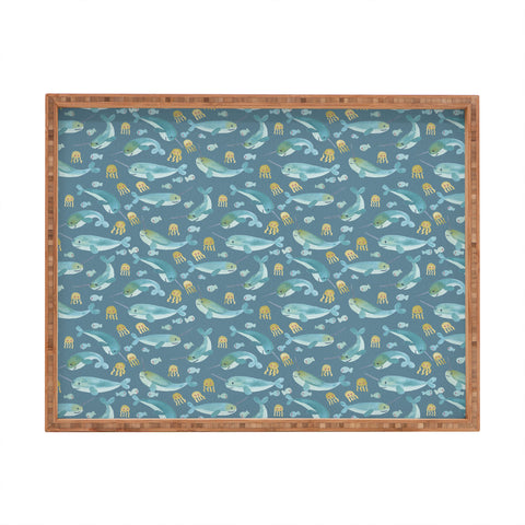 Dash and Ash Jelly Narwhal Rectangular Tray