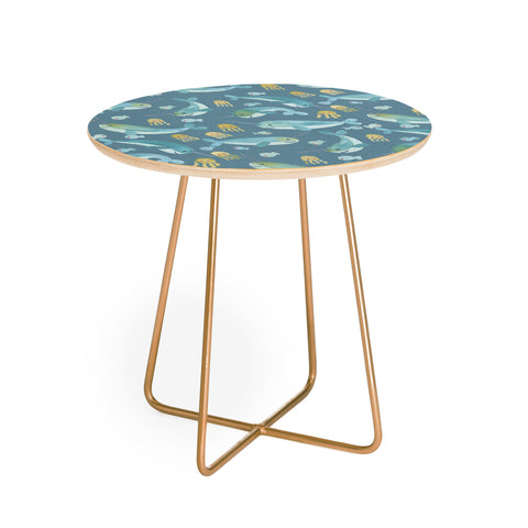 Dash and Ash Jelly Narwhal Round Side Table