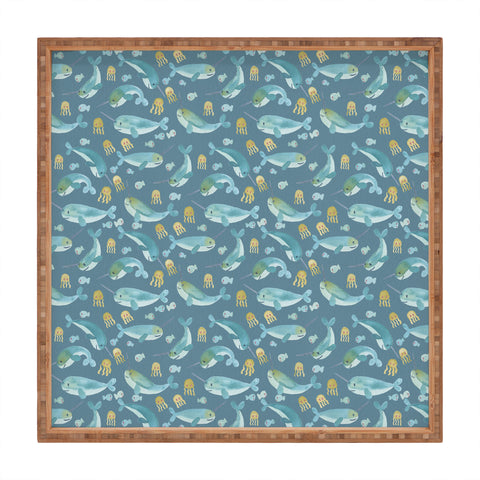 Dash and Ash Jelly Narwhal Square Tray