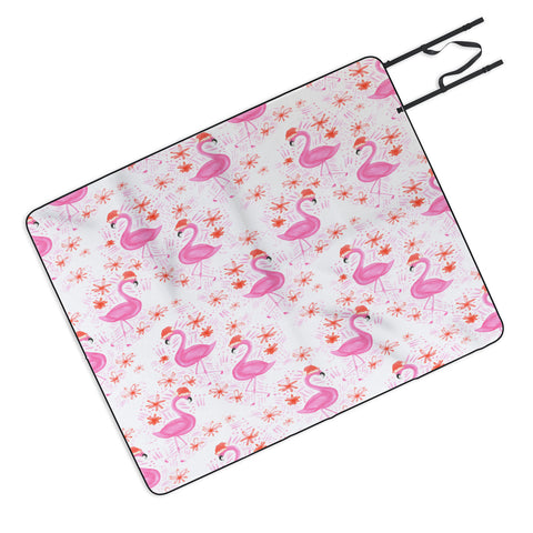 Dash and Ash Jolly Flamingo Picnic Blanket