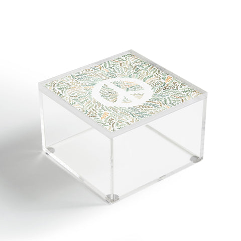Dash and Ash Leaf Peace Acrylic Box