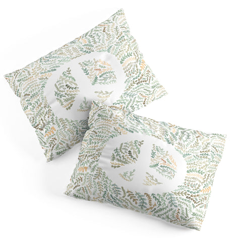 Dash and Ash Leaf Peace Pillow Shams