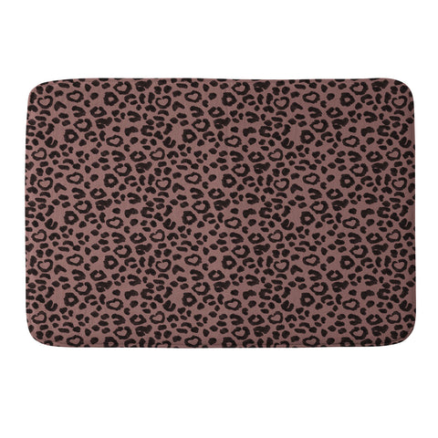 Dash and Ash Leopard Love Memory Foam Bath Mat