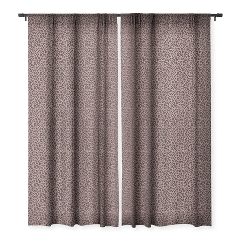 Dash and Ash Leopard Love Sheer Window Curtain