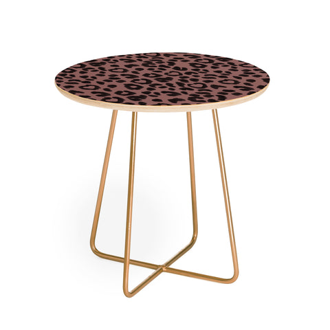 Dash and Ash Leopard Love Round Side Table