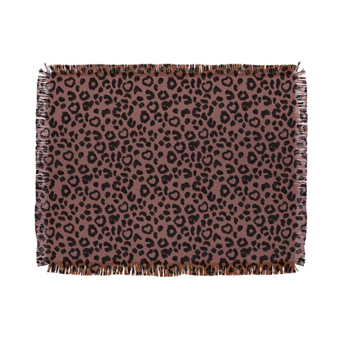 Dash and Ash Leopard Love Throw Blanket
