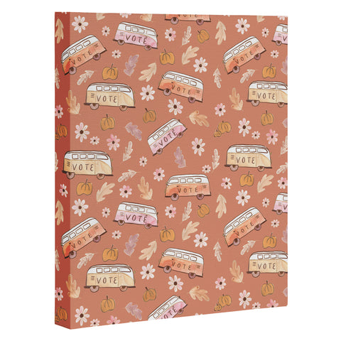 Dash and Ash Lets Vote Art Canvas