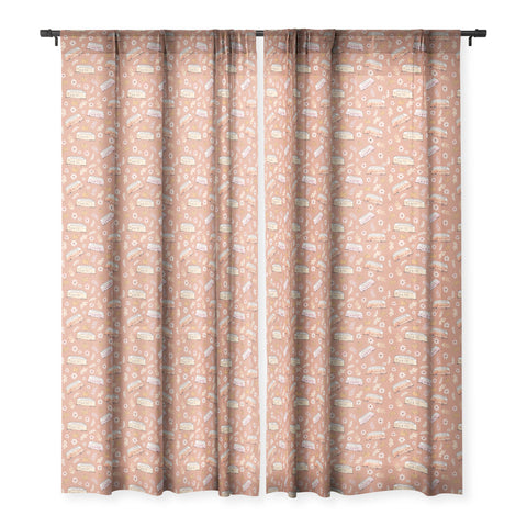 Dash and Ash Lets Vote Sheer Window Curtain