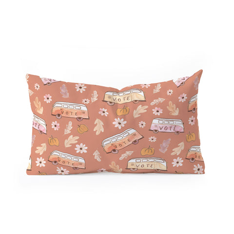 Dash and Ash Lets Vote Oblong Throw Pillow