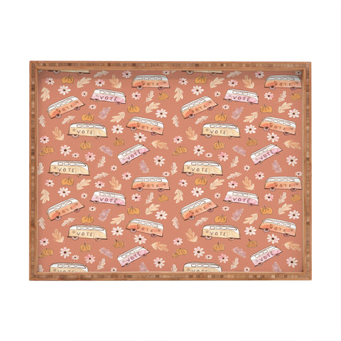 Dash and Ash Lets Vote Rectangular Tray