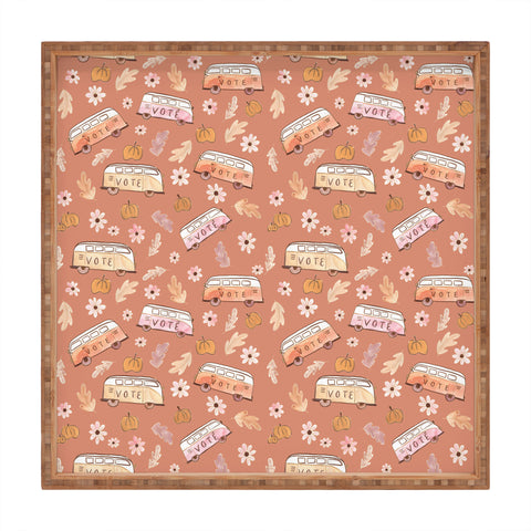 Dash and Ash Lets Vote Square Tray