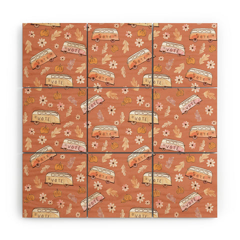 Dash and Ash Lets Vote Wood Wall Mural