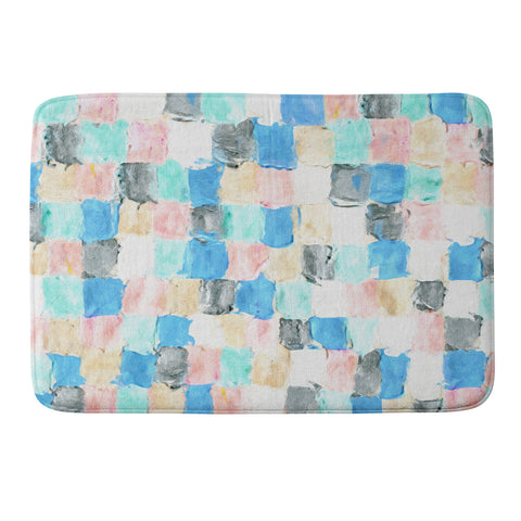 Dash and Ash Light Rain Memory Foam Bath Mat