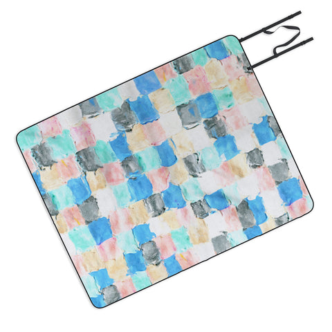 Dash and Ash Light Rain Picnic Blanket