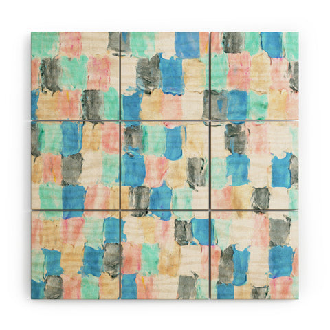 Dash and Ash Light Rain Wood Wall Mural