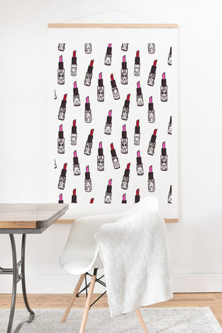 Dash and Ash Lipstick Attack Art Print And Hanger