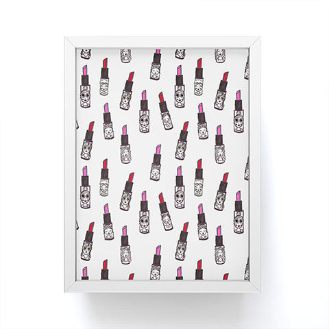 Dash and Ash Lipstick Attack Framed Mini Art Print