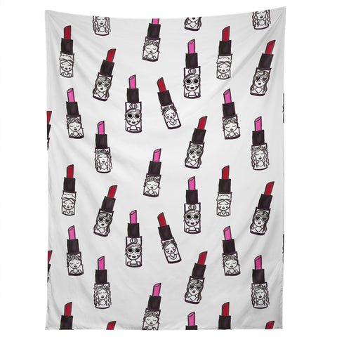 Dash and Ash Lipstick Attack Tapestry