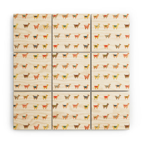 Dash and Ash Llama Llama Wood Wall Mural