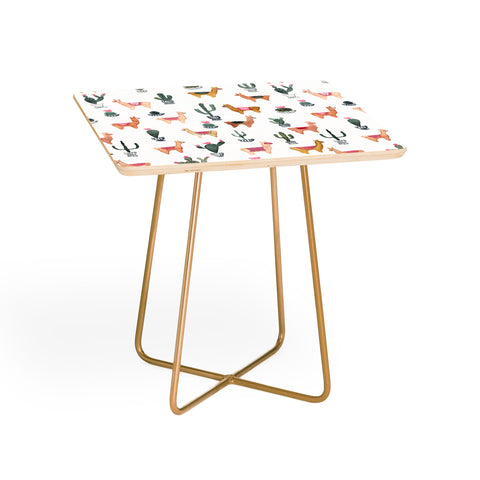 Dash and Ash Llamas and Plants Side Table