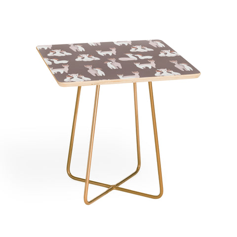 Dash and Ash Llamas and Their Mamas Side Table