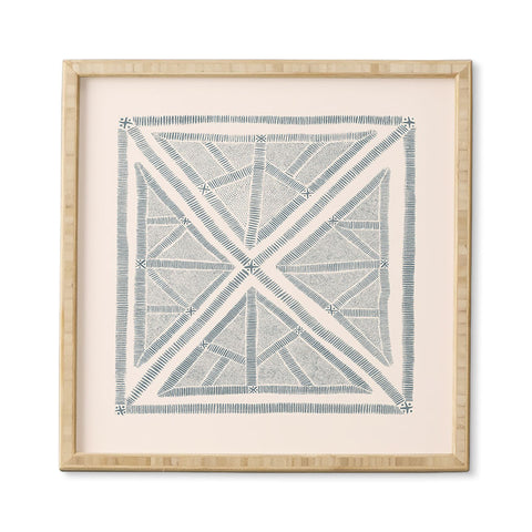 Dash and Ash Maria azul marino Framed Wall Art