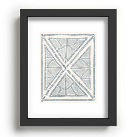Dash and Ash Maria azul marino Recessed Framing Rectangle