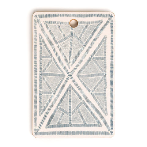 Dash and Ash Maria azul marino Cutting Board Rectangle