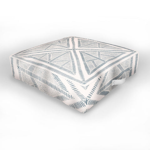Dash and Ash Maria azul marino Outdoor Floor Cushion