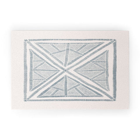 Dash and Ash Maria azul marino Welcome Mat