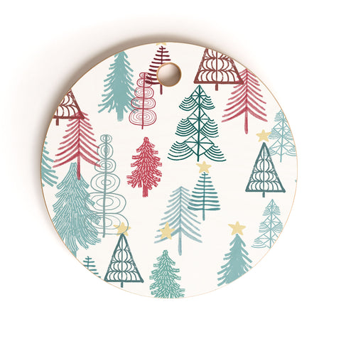 Dash and Ash Me Oh My Trees Cutting Board Round