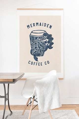 Dash and Ash Mermaiden Coffee Co Art Print And Hanger