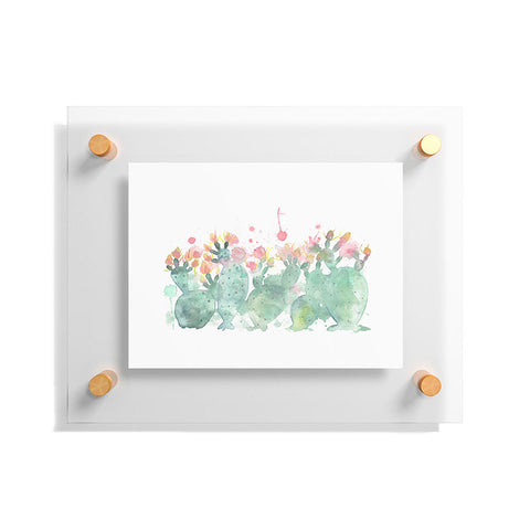 Dash and Ash Messy cactus Floating Acrylic Print