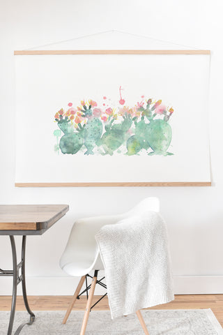 Dash and Ash Messy cactus Art Print And Hanger