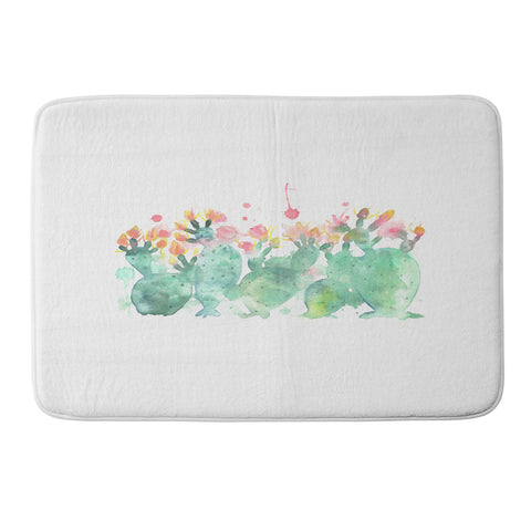 Dash and Ash Messy cactus Memory Foam Bath Mat