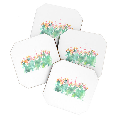 Dash and Ash Messy cactus Coaster Set