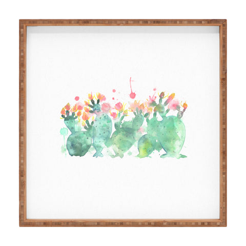 Dash and Ash Messy cactus Square Tray