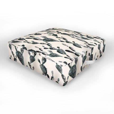 Dash and Ash Midnight Cacti Outdoor Floor Cushion