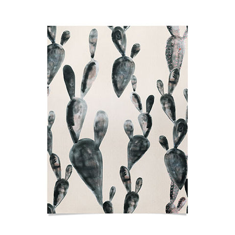 Dash and Ash Midnight Cacti Poster