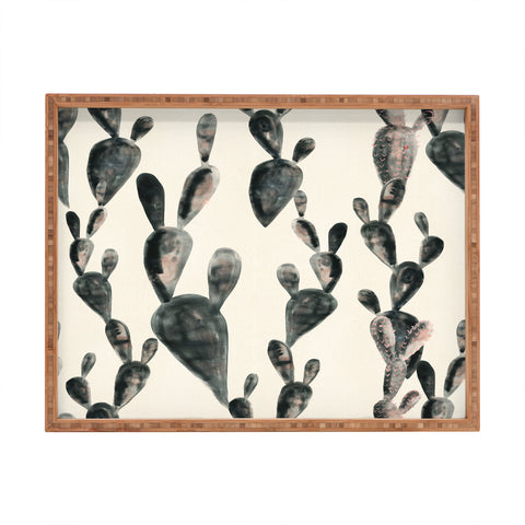 Dash and Ash Midnight Cacti Rectangular Tray