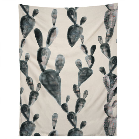 Dash and Ash Midnight Cacti Tapestry