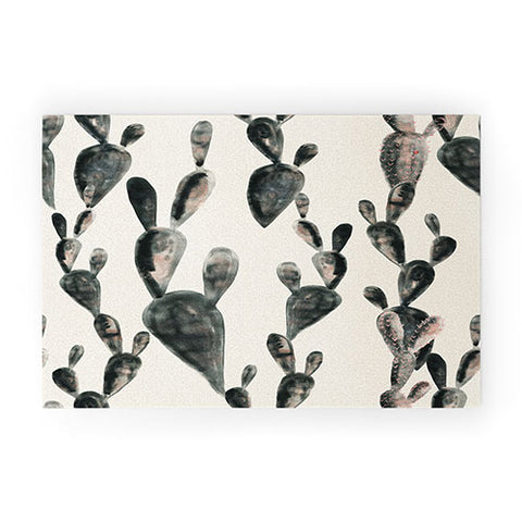 Dash and Ash Midnight Cacti Welcome Mat