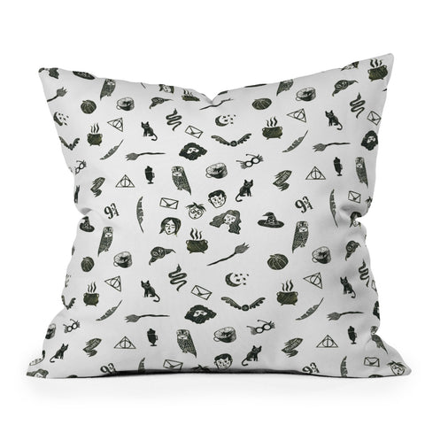 Dash and Ash Mischief Throw Pillow