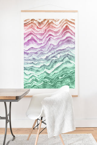 Dash and Ash Mountaineer Art Print And Hanger