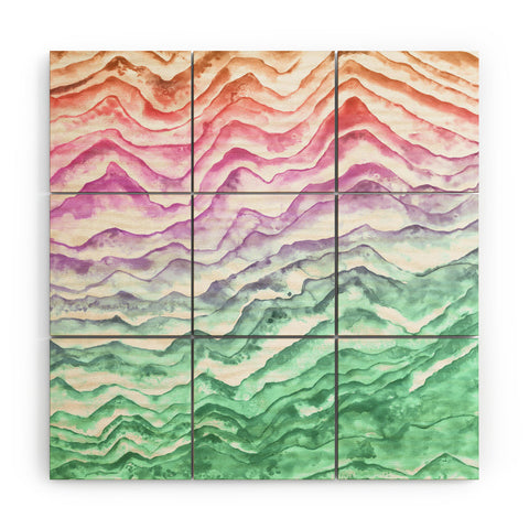 Dash and Ash Mountaineer Wood Wall Mural