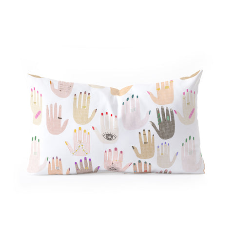 Dash and Ash My Kinda Hands Oblong Throw Pillow