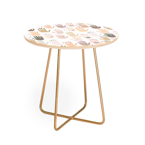 Dash and Ash My Kinda Hands Round Side Table
