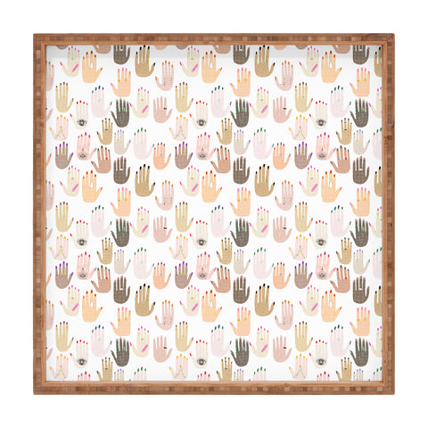 Dash and Ash My Kinda Hands Square Tray